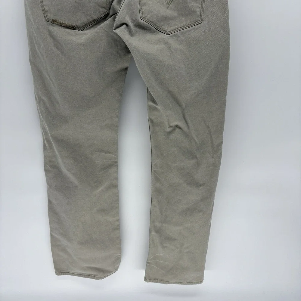 Vintage Levis Tab Twills Pants Beige Slim Straight Work Wear Y2K White Tab 32X30